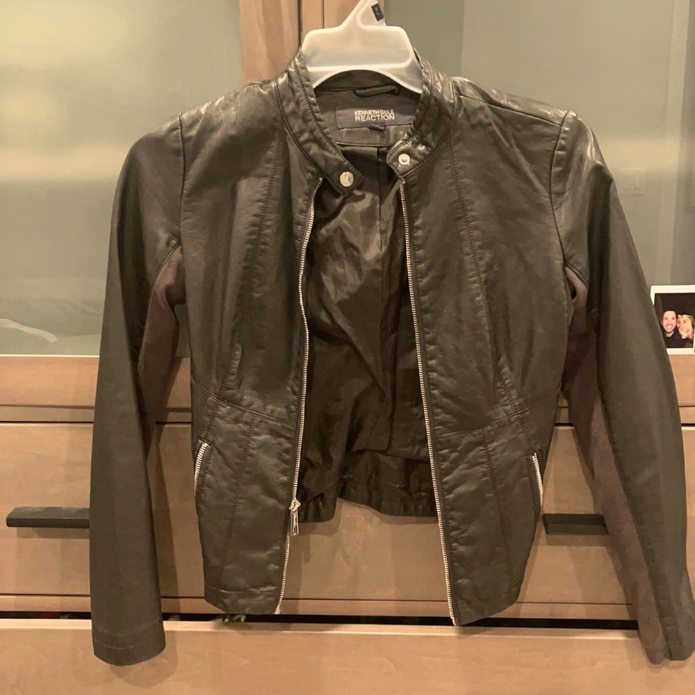 Faux leather Kenneth Cole biker jacket XS